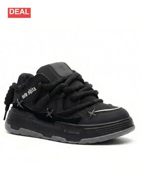 Chunky Platform Sneakers Y2K Dad Shoes 2 Inch Height Incre Lightweight